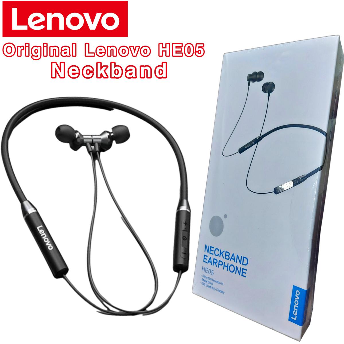 Lenovo He05 Wireless Bluetooth 5.0 Neckband Earbuds Sports Waterproof