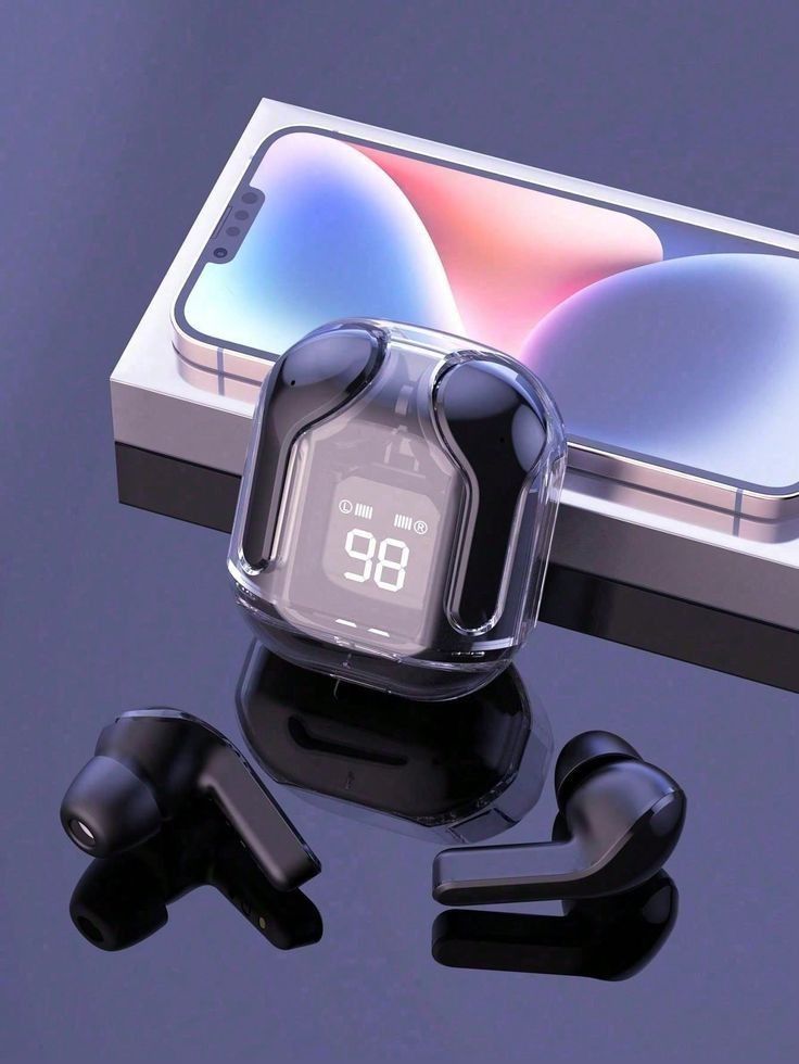 Air 31 Earbuds Wireless Earbuds With Crystal Transparent Case With Type-c Charging