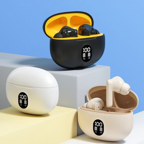 Professional Display Earbuds Stereo 895b Wireless Bluetooth Earbuds | Mic In-ear Headphones With Led Display | Type C Fast Charging |