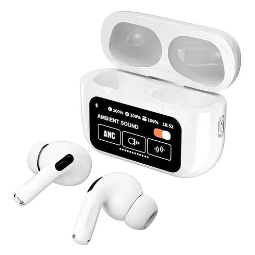 A9 Pro Digital Display Case Airpods / Anc/enc Touch Screen Wireless Earbuds
