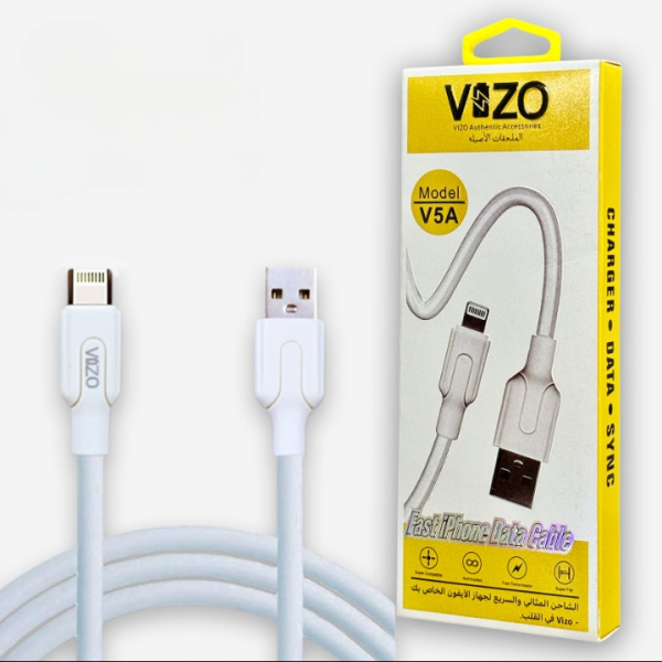 Vizo V-Go 22W Fast Charging Type-C Data Cable | High-Speed Charging Lead for Android Phones & Tablets | 1 Meter Durable Cable
