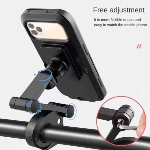 Waterproof Magnetic Bicycle Phone Holder | 360° Rotating Bike Mount for Smartphones – Universal Fit